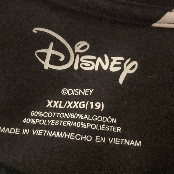 Disney Mickey Mouse Graphic Sweatshirt With Red Sequin Letters Size XXL - Picture 9 of 9